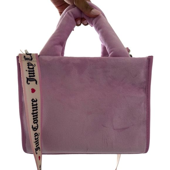Juicy Couture Extra Spender Mini Tote Fondant Pink Velvet NWT - Picture 3 of 4